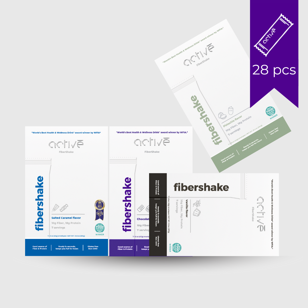 activé FiberShake Gut Health Bundle – 4 Boxes (28 Servings)